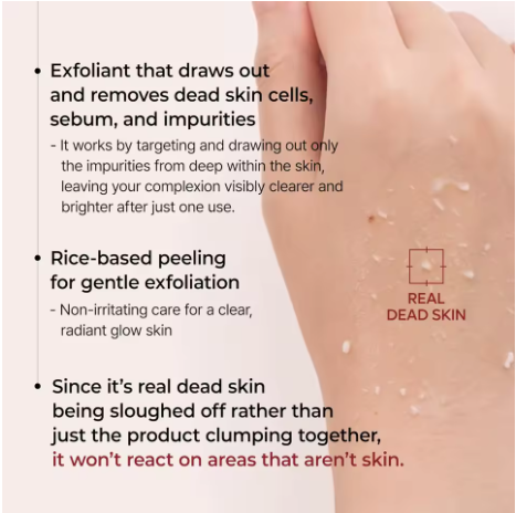 80ml 2-Pack Rice Peeling Ampoule Peel Shot Glow - Soft Exfoliating Scrub, Facial & Body Dead Skin Blackhead Remover